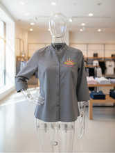 Gray Three Quarter Length Shirt