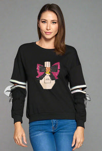 Black Cut-Out Elbow Shirt