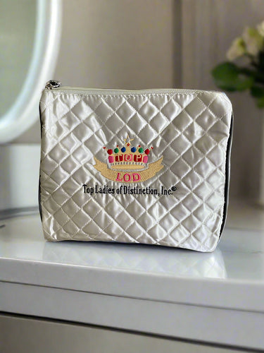TLOD Quilted Satin Cosmetic Bag