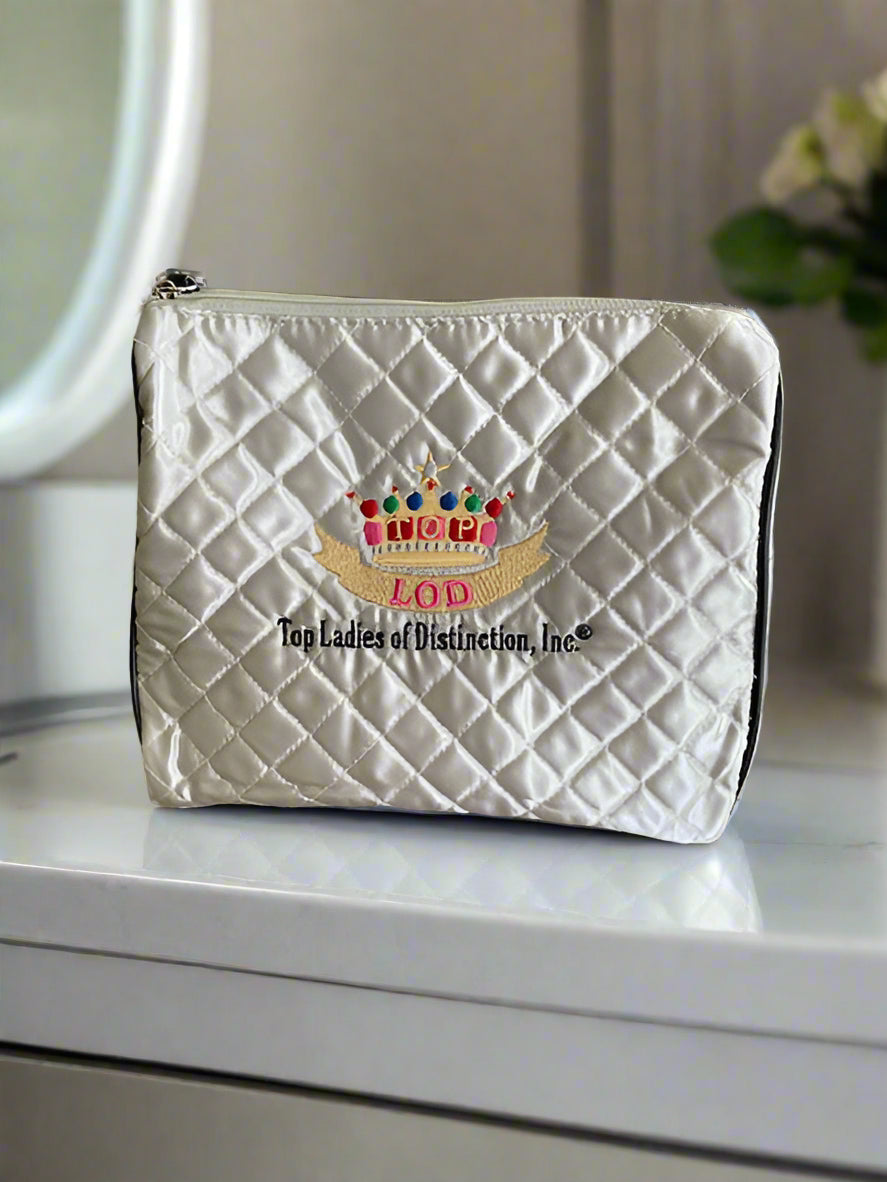 TLOD Quilted Satin Cosmetic Bag