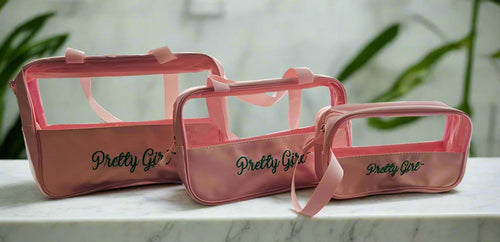 Pretty Girl Cosmetic Bags Trio