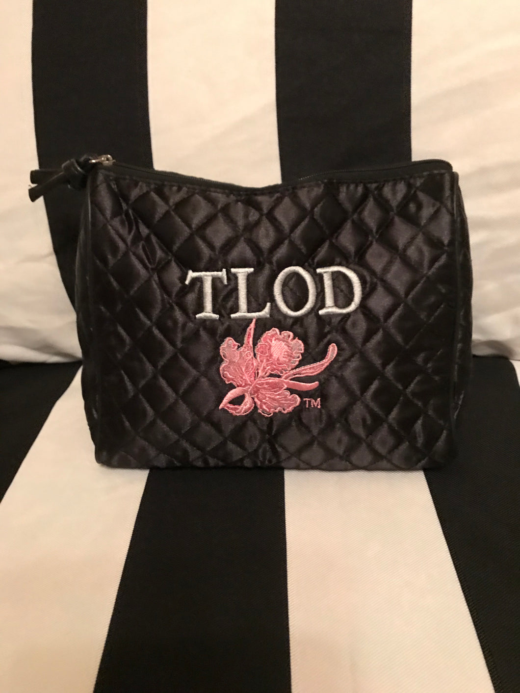 TLOD Quilted Satin Cosmetic Bag